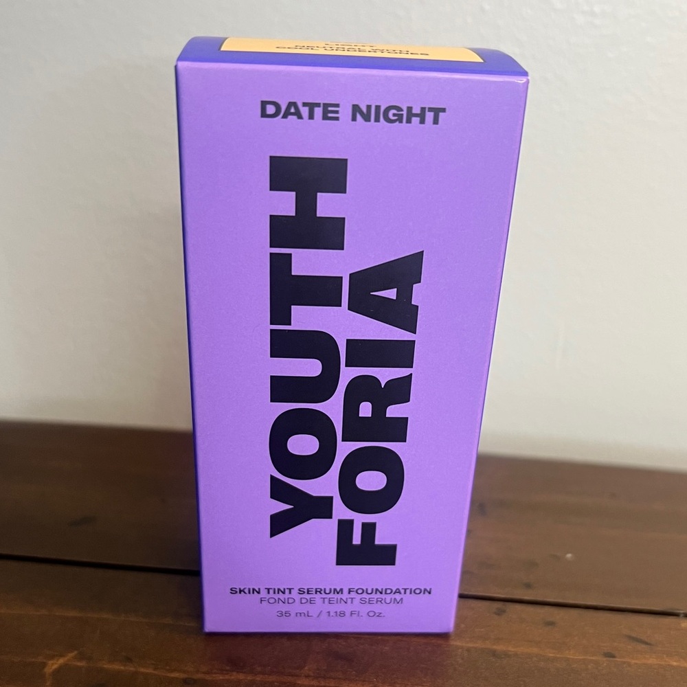 Date Night by Youthforia, 1.18 oz Skin Tint Serum Foundation-light